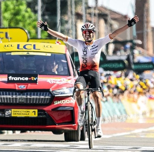 Ion Izaguirre logró una segunda victoria para España en el Tour