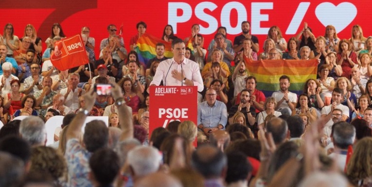España entre la izquierda y la derecha