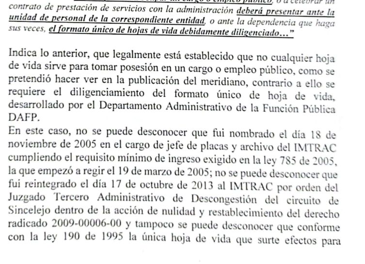 Jair Castilla afirmó que ha actuado legalmente, en rechazo a denuncias