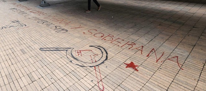 Por segunda vez vandalizan la embajada de Israel en Bogotá