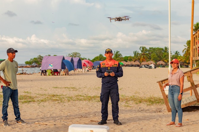 Con drones la Alcaldía de Coveñas fortalece seguridad