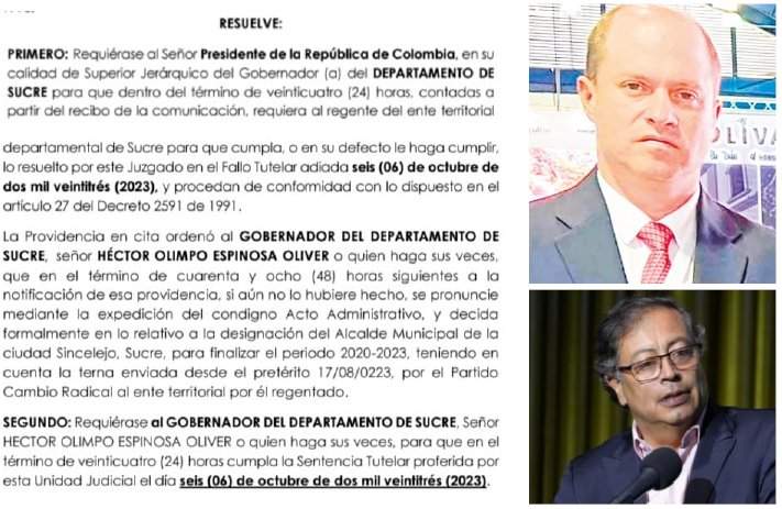 Gustavo Petro debe hacer que Héctor Olimpo cumpla