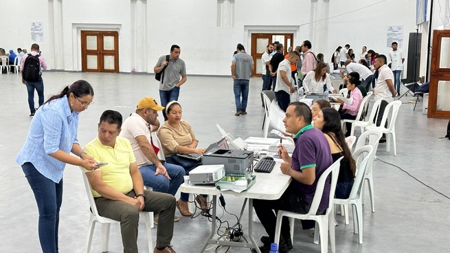 La Registraduría realiza simulacro de escrutinio en Córdoba