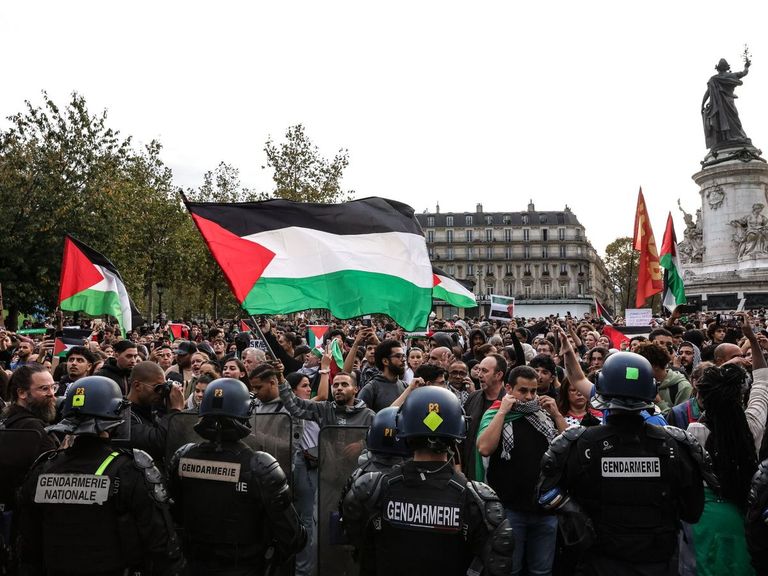 Alemania y Francia prohíben las manifestaciones a favor de Palestina