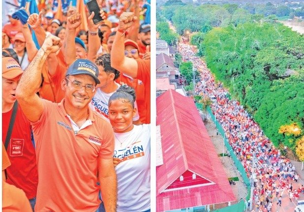 ¡Apoteósico!: Un río naranja se tomó a Montería en apoyo a Hugo Kerguelén