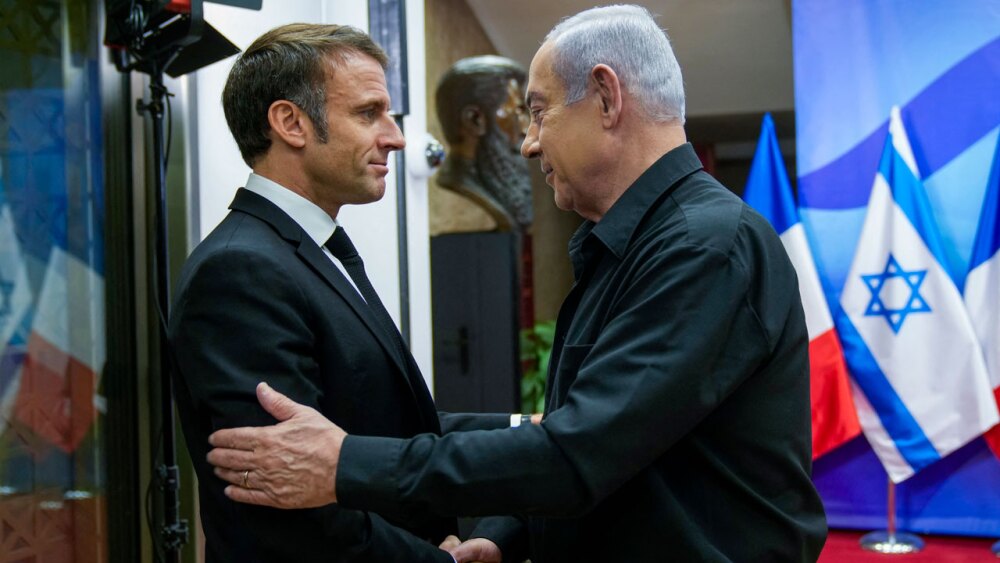 Macron, en Israel: "El primer objetivo es la liberación de todos los rehenes de Hamas"