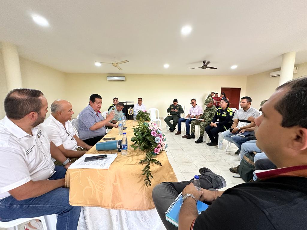 Gobernación y Alcaldía de Chinú acordaron reforzar la seguridad previniendo alteración de orden público