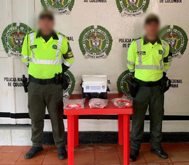 Incautaron mil 484 gramos de marihuana