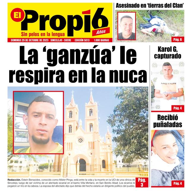 En camioneta reparten por Sincelejo edición falsa de El Propio