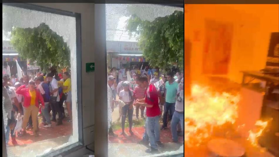 Orden de captura contra hombre que lanzó fósforo a Registraduría de Gamarra