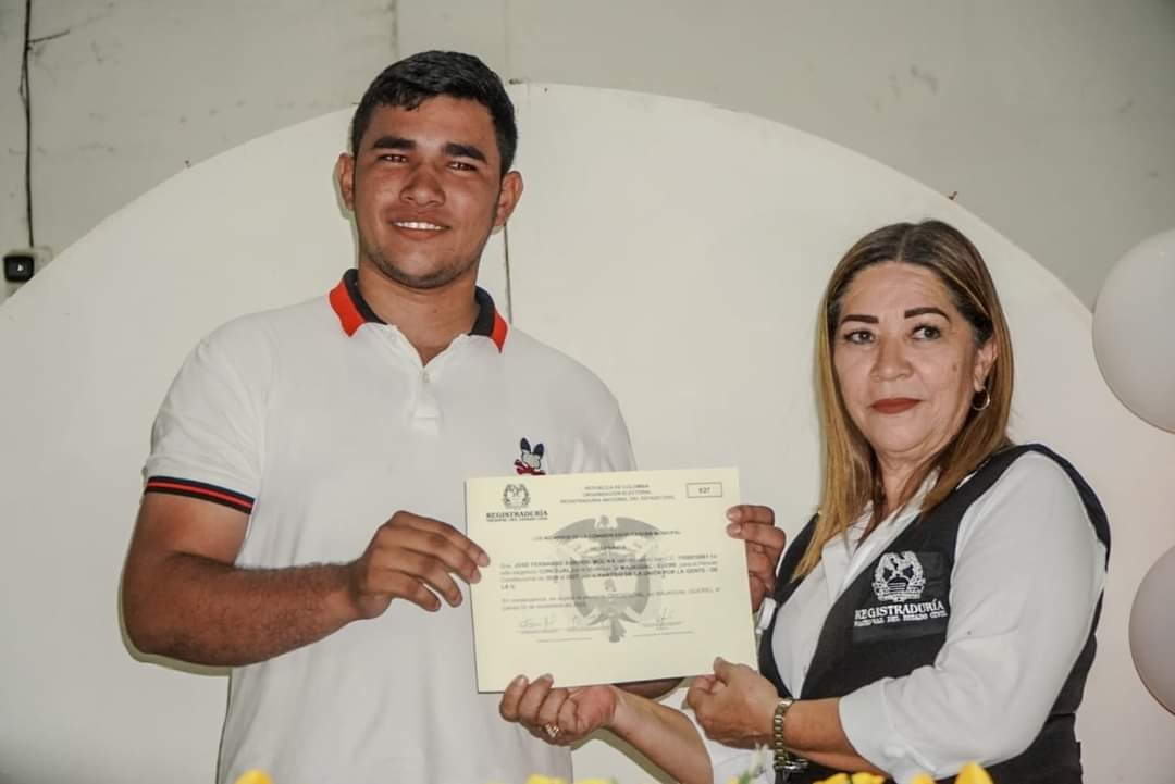 El concejal más joven de Majagual
