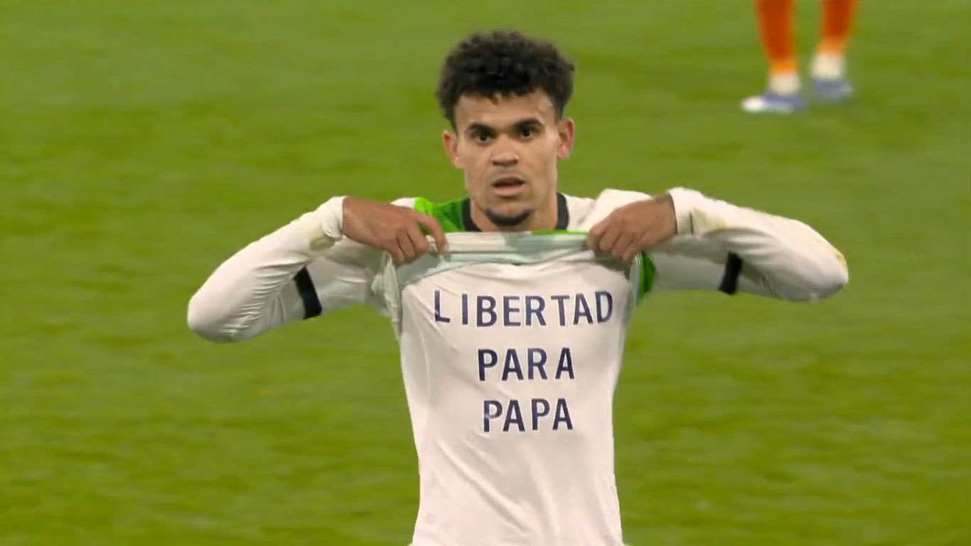 Conmovedor, Luis Díaz dedicó gol a su padre
