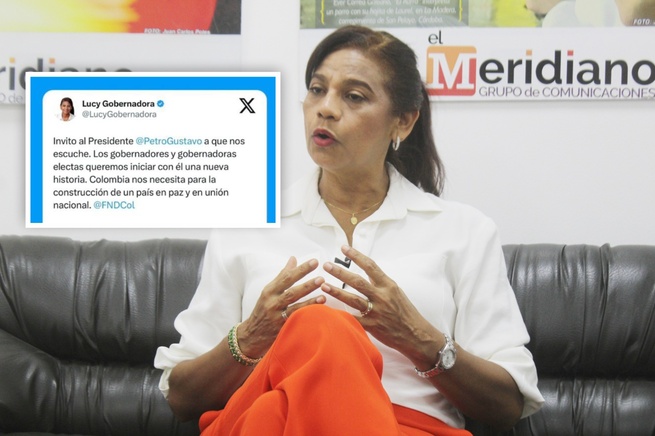 Gobernadora (el) insta a Petro a buscar la unión
