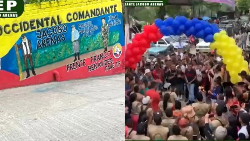Polémica en Nariño por entrega de obras por parte  de las disidencia de las Farc