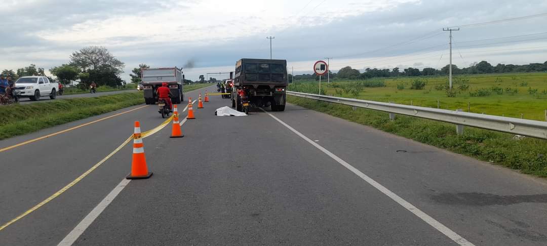 Motociclista murió en la vía Lorica - Montería