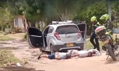 Tras intensa persecución cayeron en La Arena