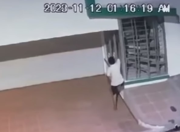 Delincuente quedó grabado cuando  robaba en una casa de La Palma