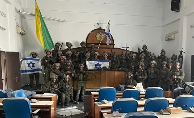 El ejército israelí tomó el Parlamento de Gaza