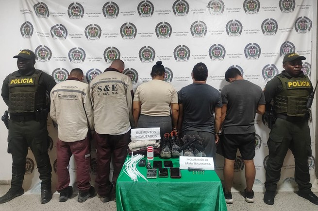 Capturan a cinco personas por el delito de hurto en Turbo