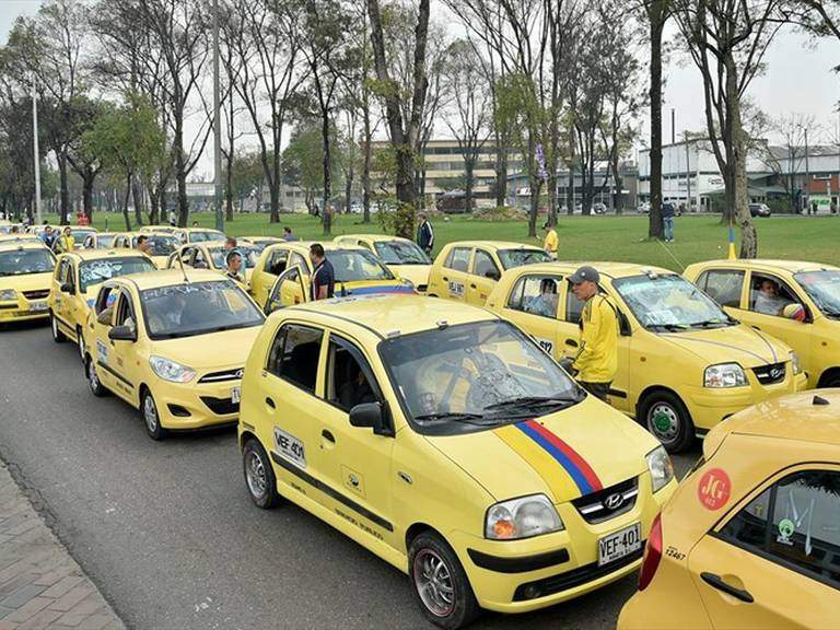 Así será el paro de taxistas en Bogotá