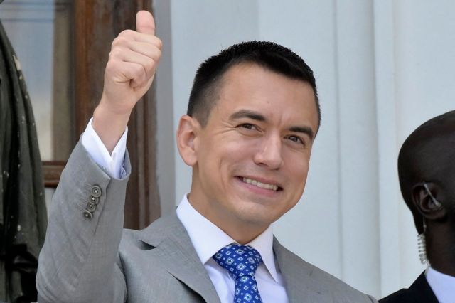 Daniel Noboa se posesiona este jueves como presidente de Ecuador