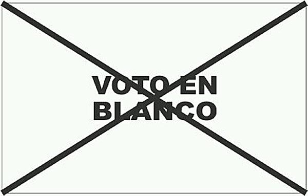 Ganó el voto en blanco