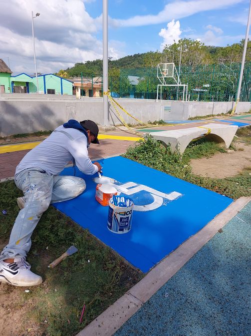 Así avanzan los trabajos en el Parque Principal