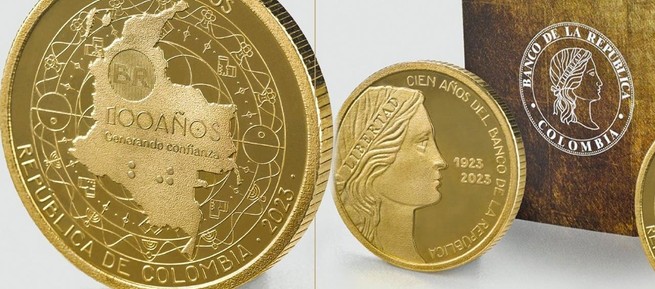 Banco de la República presentó la moneda conmemorativa de sus 100 años