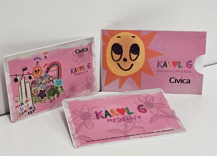 Metro de Medellín lanzó tarjeta Cívica edición Karol G