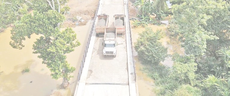 Construcción de puentes sobre el Caño Bugre en Cereté avanza en un 94%