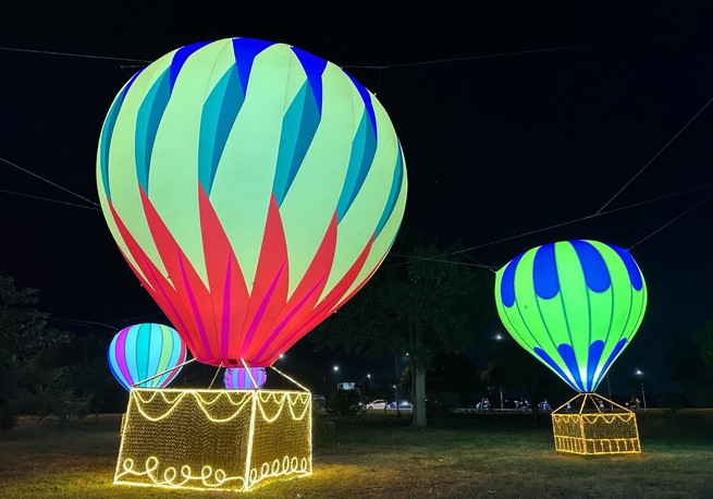 Elec instaló Estación de Globos en la glorieta Mocarí