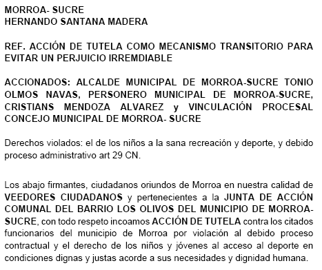 Polémica en Morroa por quejas a proyecto de $3 mil millones