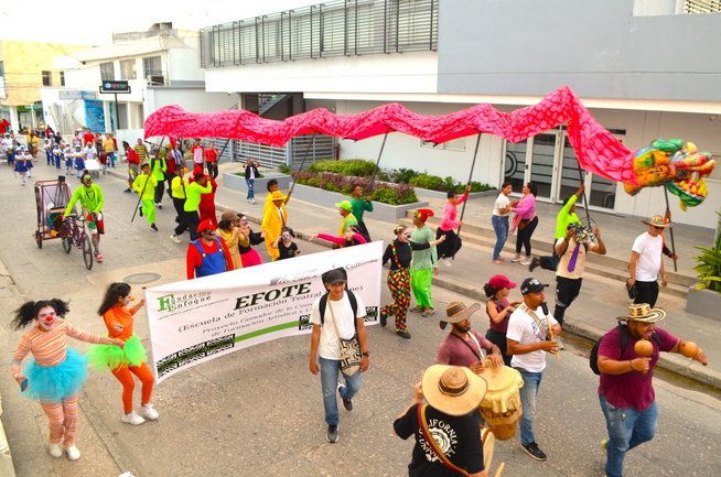 Con Caravana del Teatro celebraron un reconocimento que les hizo Mincultura