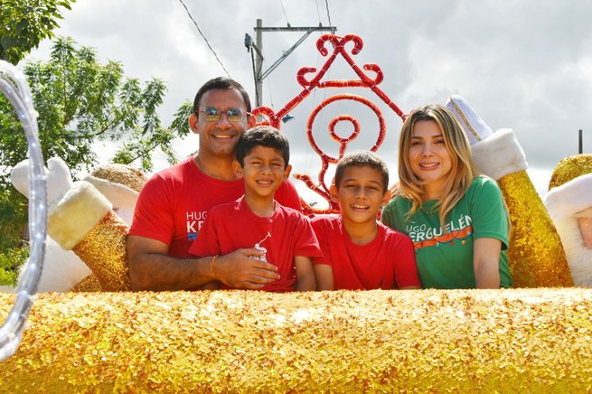La ruta navideña de Una Sola Montería recorre la ciudad llevando alegría