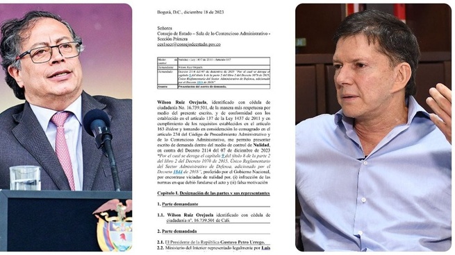 Demandó decreto del Gobierno Petro