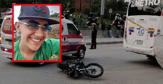 Se estrelló contra un bus