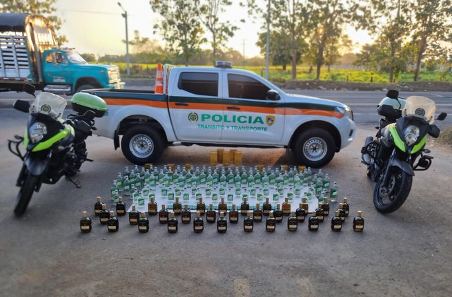 Policía Metropolitana incautó 90 botellas de licor
