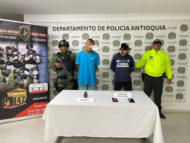 Ejército frustró un atentado terrorista y capturó a 2 presuntos integrantes del Clan del Golfo en Caucasia
