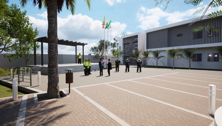 Estos son los estudios y diseños de la construcción del Mega Comando de la Policía en Montelíbano