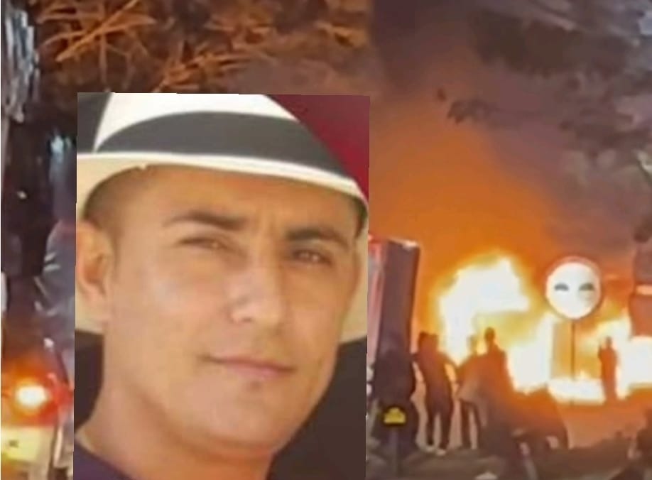 Hombre murió incinerado dentro de su vehículo