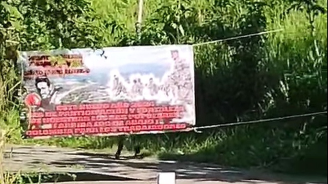 Alarma por pancartas del Eln