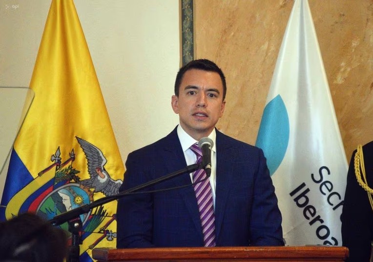 "A los terroristas hay que tratarlos como terroristas": Daniel Noboa