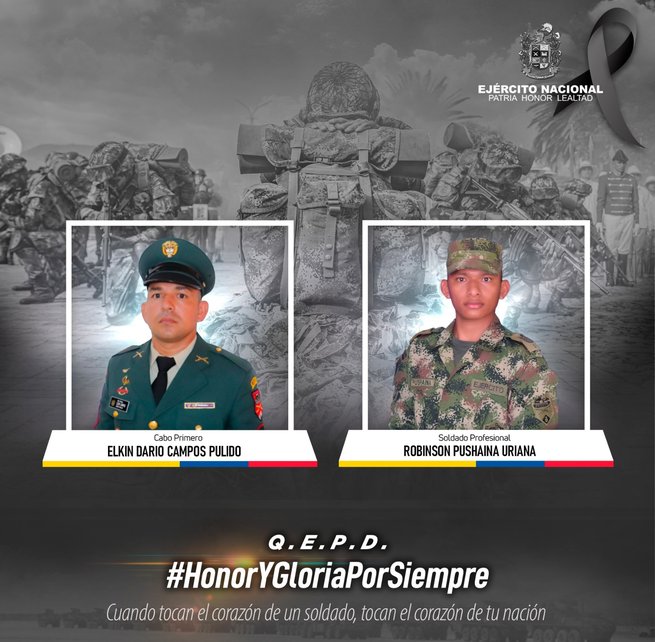 Clan del Golfo asesinó a dos militares en combate