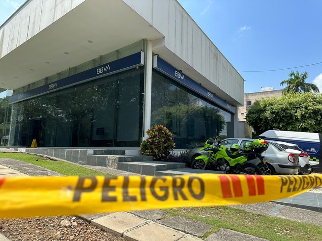 Alcalde se pronunció sobre el robo en el banco BBVA del norte de Montería