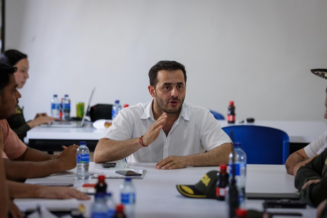 Gobernador Erasmo Zuleta Bechara encabeza Consejo Extraordinario de Seguridad en San Carlos