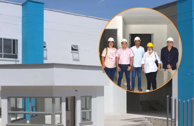 Atento a la obra del nuevo hospital de Chinú, para entregarlo en la mejores condiciones