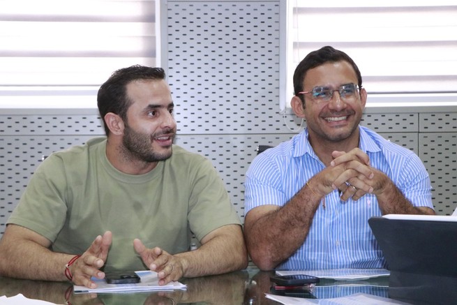 Alcalde y Gobernador se reunieron con el gerente del  Plan Departamental de Aguas