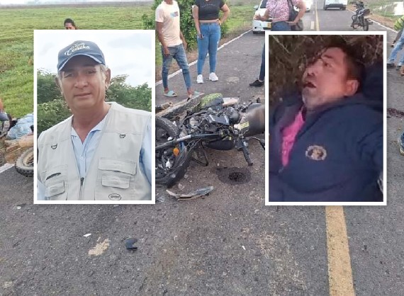 Choque de motos dejó dos personas muertas