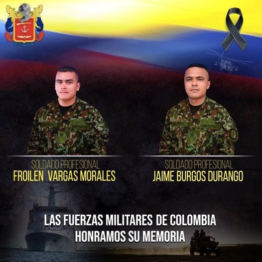 Dos soldados perdieron la vida en un ataque de las disidencias de las Farc