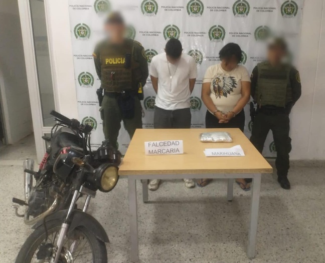 Portaban más de 500 gramos de marihuana